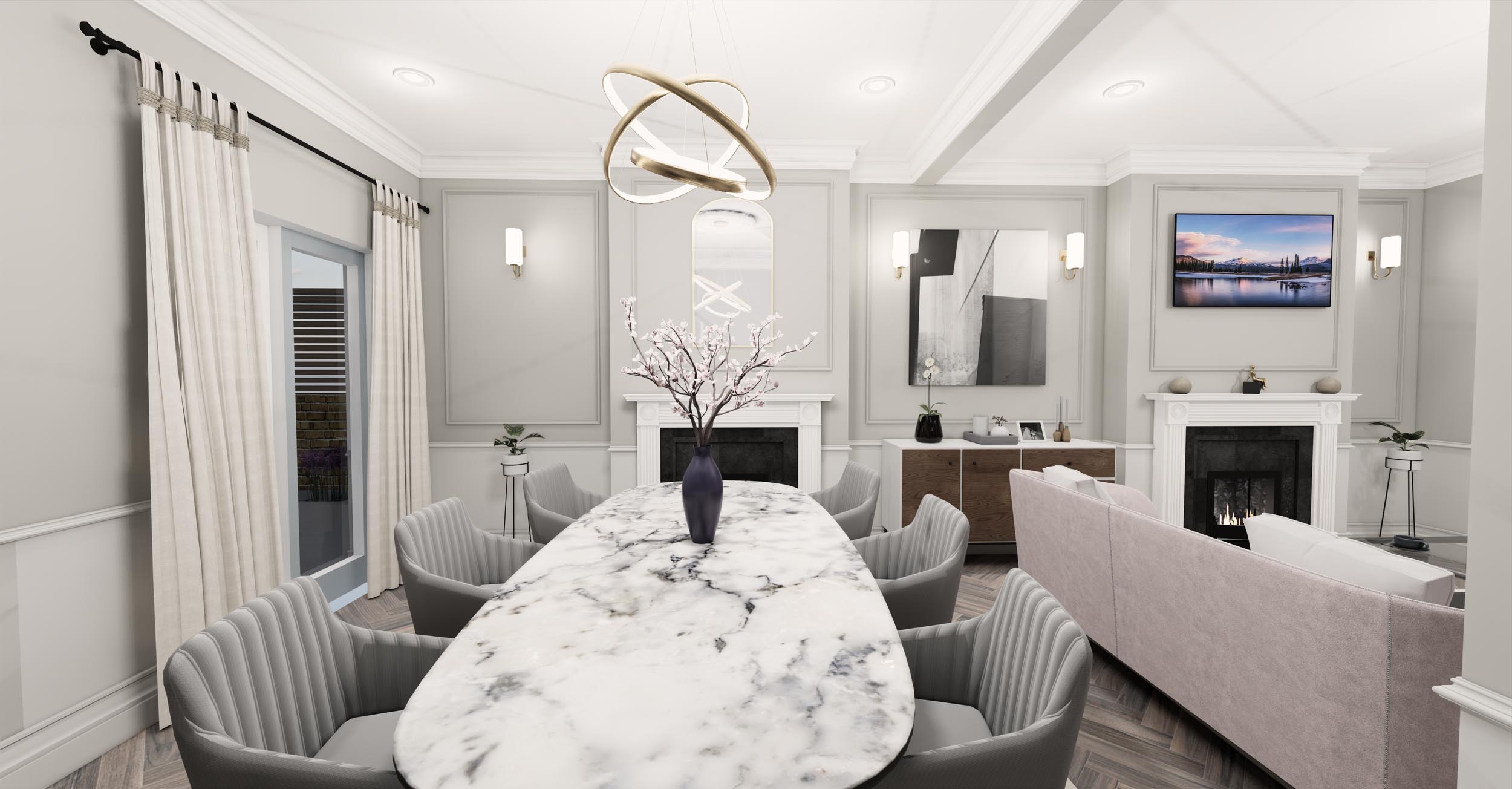 Allcroft House dining room