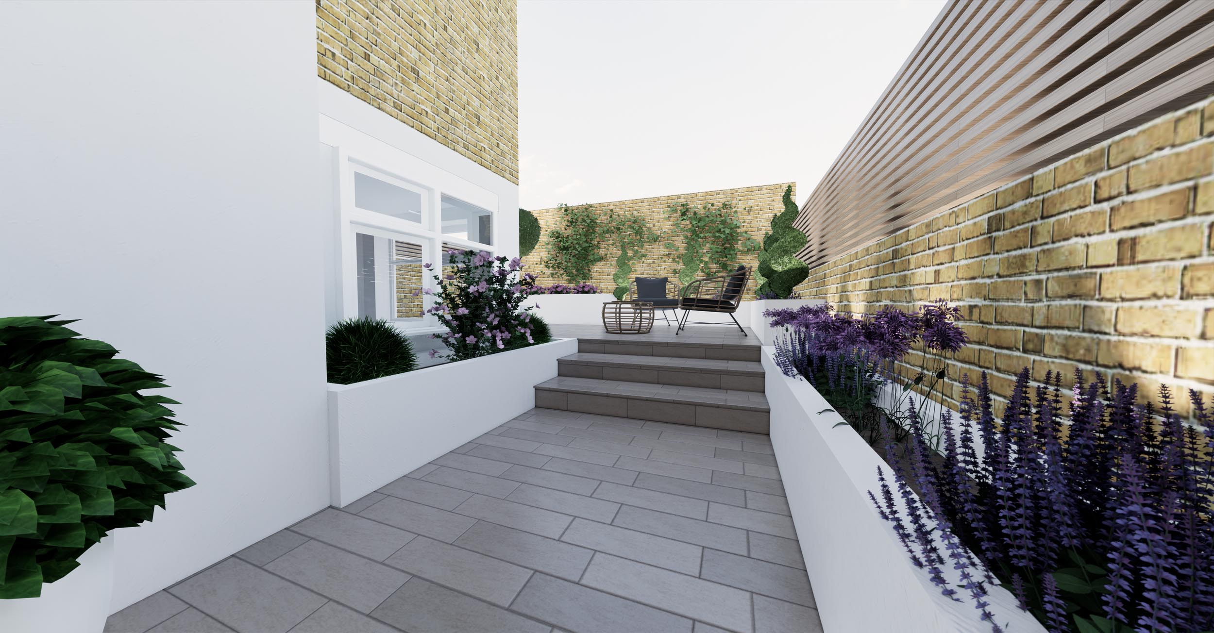 Allcroft House garden view