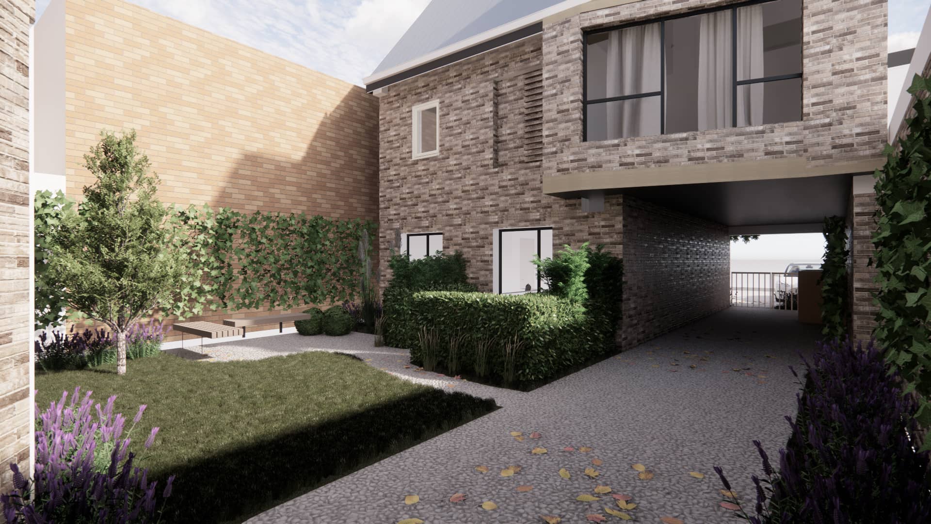 Lancaster House rear courtyard